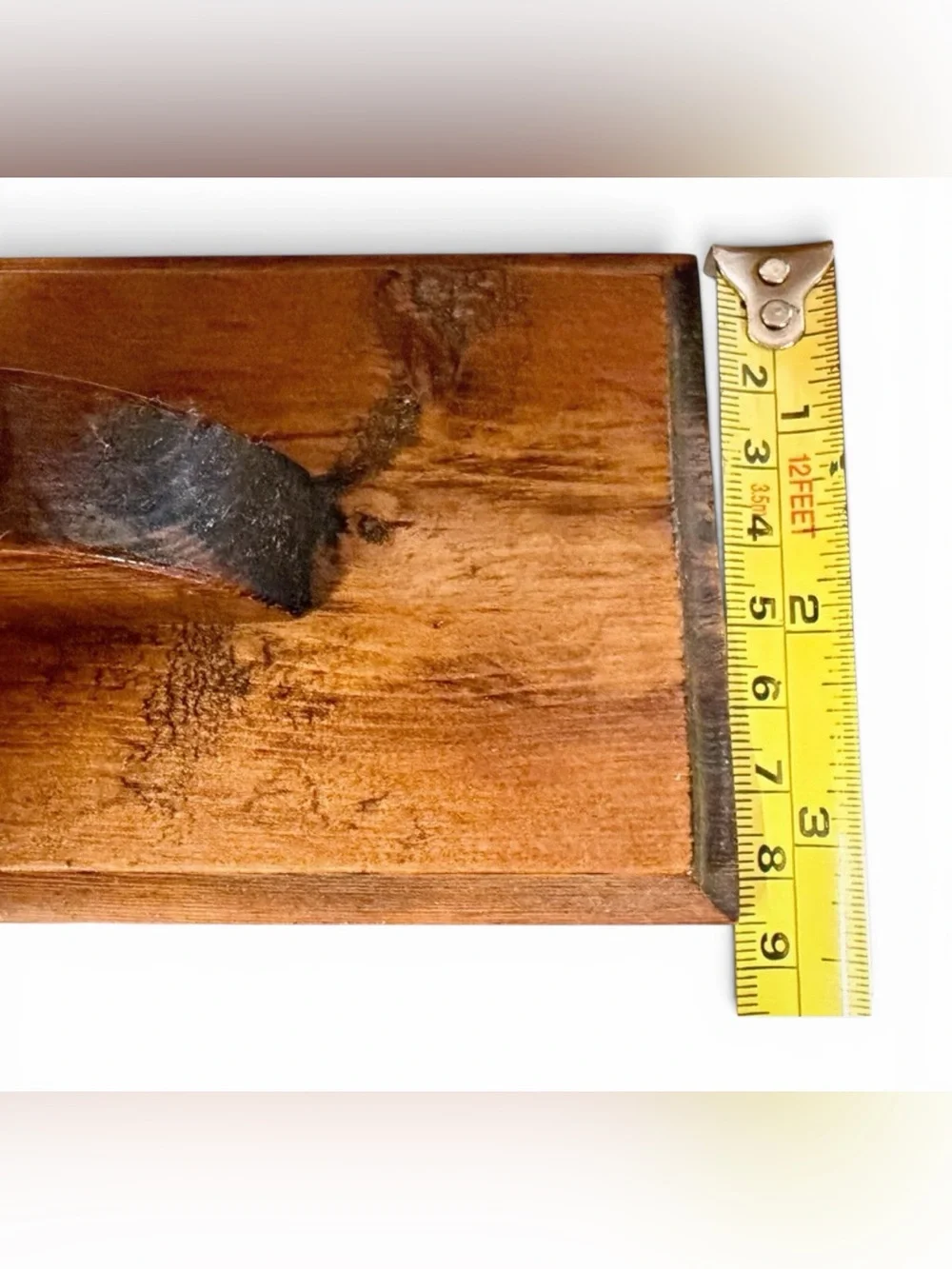 Vintage Wooden Heart Cutout Taper Tabletop Candle Holder Cottagecore Candelabra